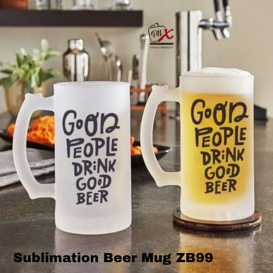 Frosted Sublimation Beer Mug